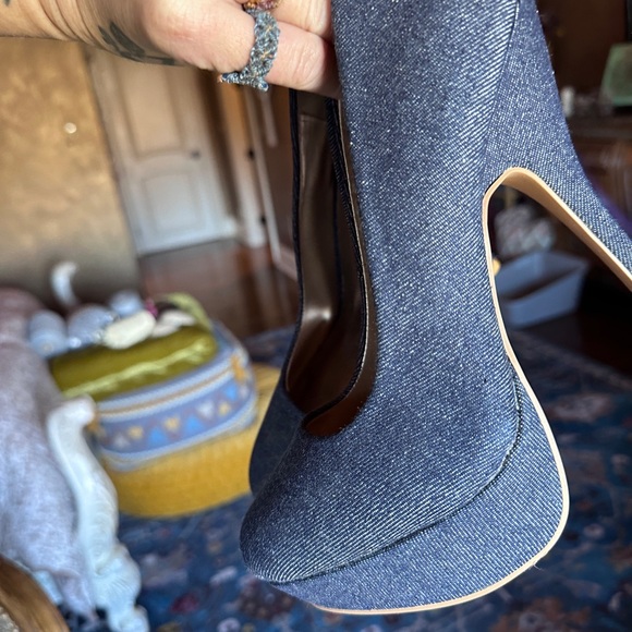 Blue Adorable Heels Denim - Picture 7 of 8